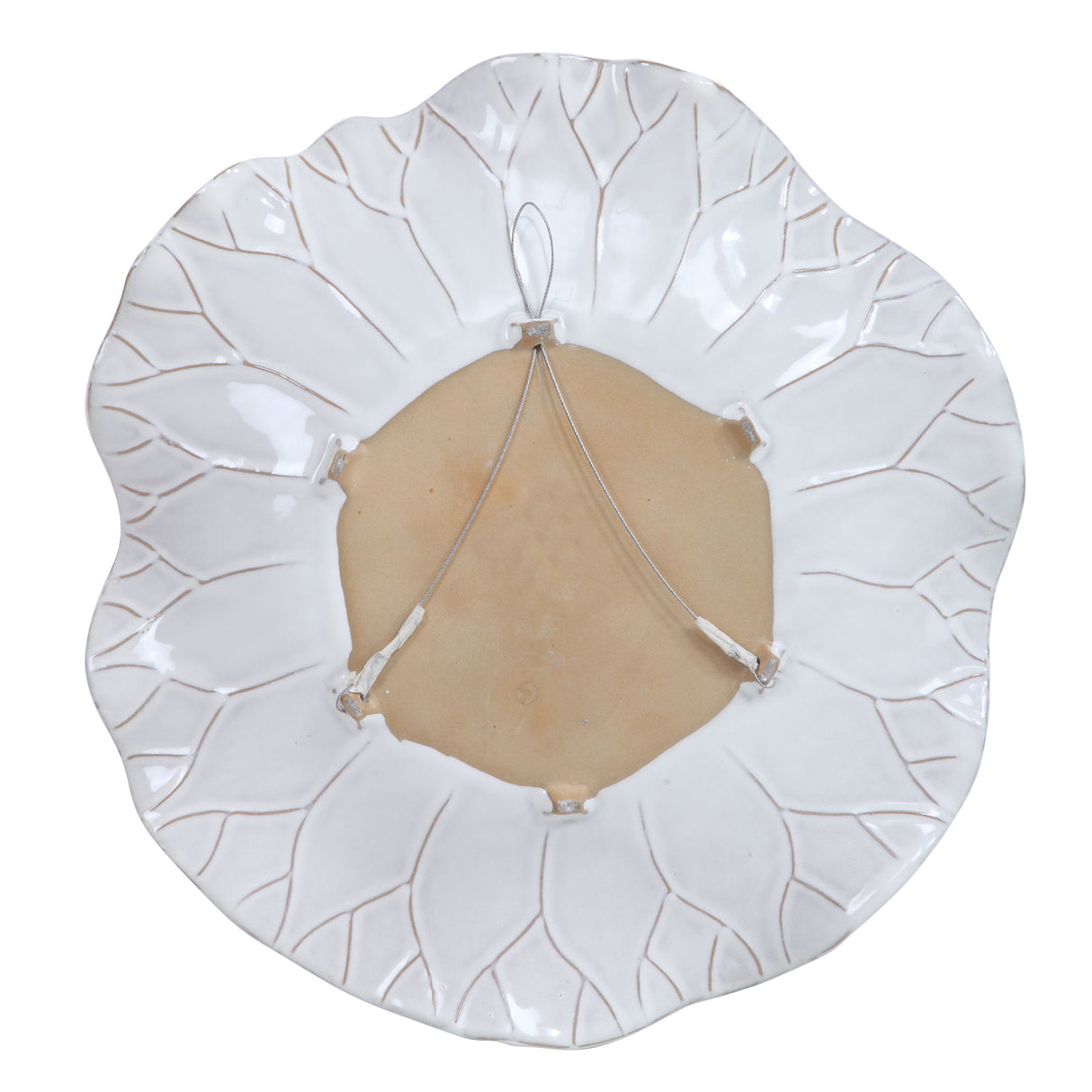 Abella - Ceramic Wall Decor, Set Of 3 - White