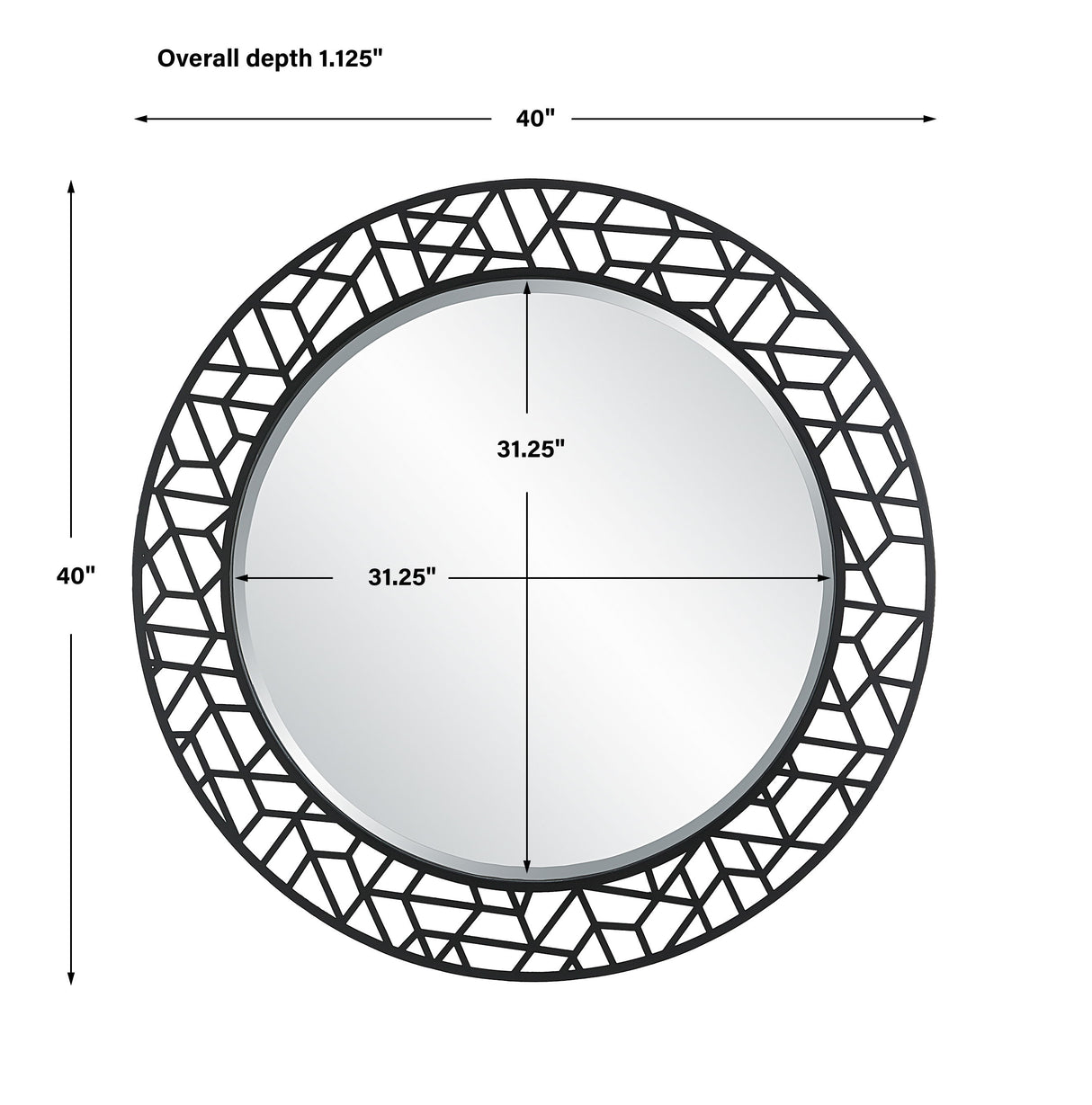 Mosaic - Metal Round Mirror