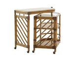 Twin Palms - Cable Beach Bar Cart - Light Brown