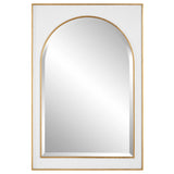 Crisanta - Gloss White Arch Mirror