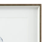 Quiet Conchin Indigo II - Framed Print - Blue