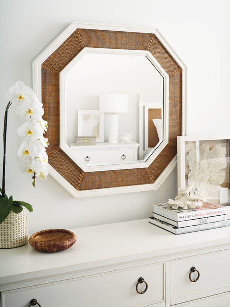 Laguna - Thalia Octagonal Mirror - Light Brown - Mirror & Wood