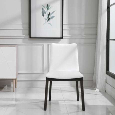 Delano - Armless Chair, Set Of 2 - White