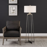 Adrian - Modern Floor Lamp - Pearl Silver