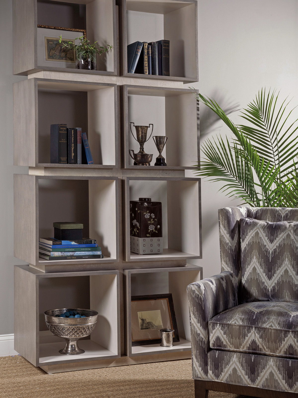 Signature Designs - Mercury Eight-Cube Etagere - Gray