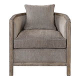Viaggio - Chenille Accent Chair - Gray