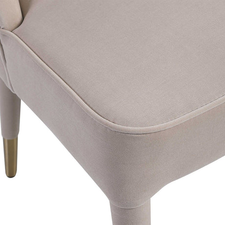 Brie - Armless Chair, Set Of 2 - Champagne