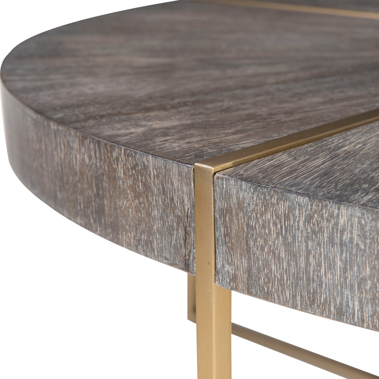 Taja - Round Coffee Table - Brown, Dark