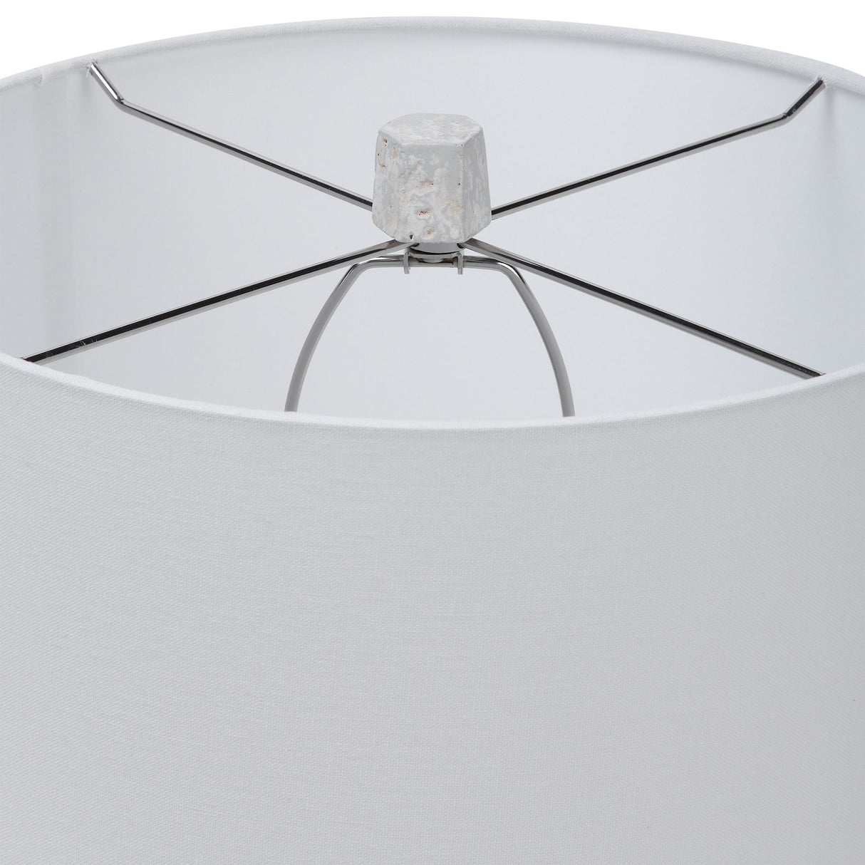 Natasha - Art Glass Table Lamp - Gray & White