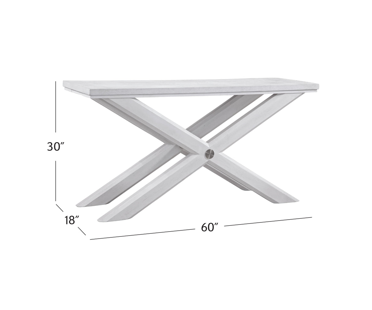 Nadine - Console Table - White