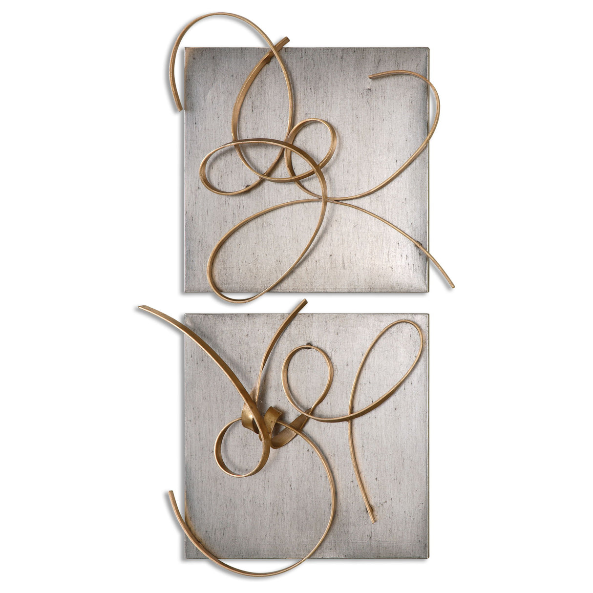 Harmony - Metal Wall Art, Set Of 2 - Gold