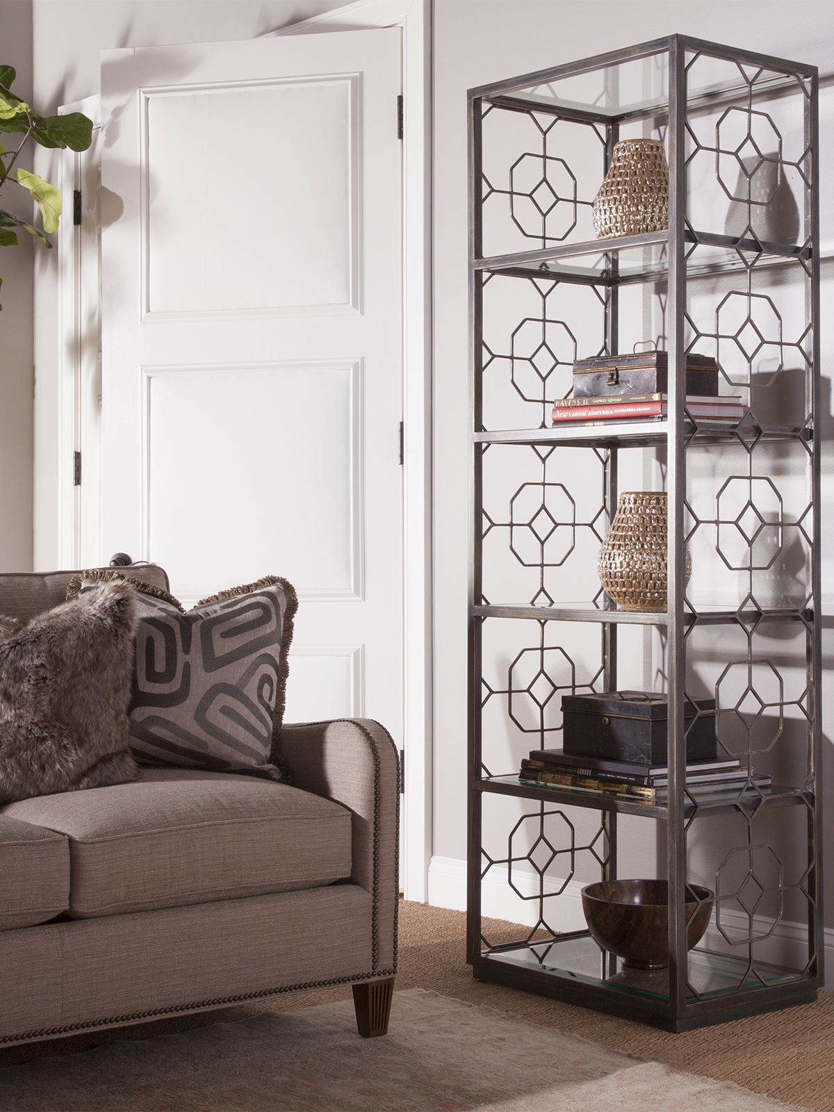 Metal Designs - Honeycomb Slim Etagere