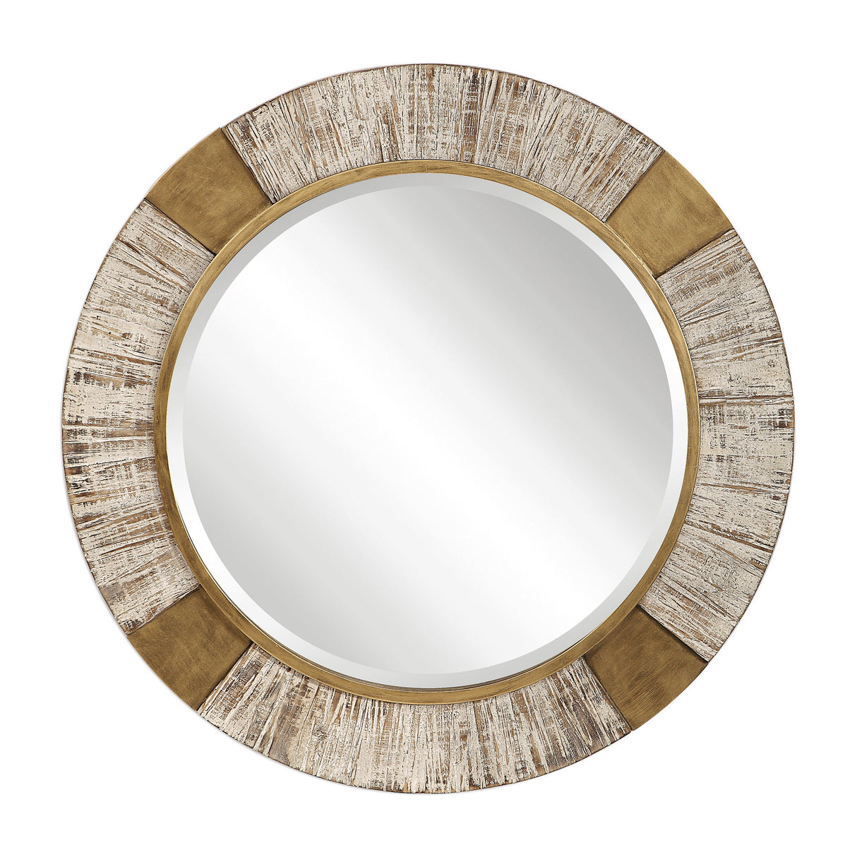 Reuben - Round Mirror - Gold