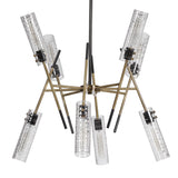 Telesto - 8 Light Linear Pendant - Gold
