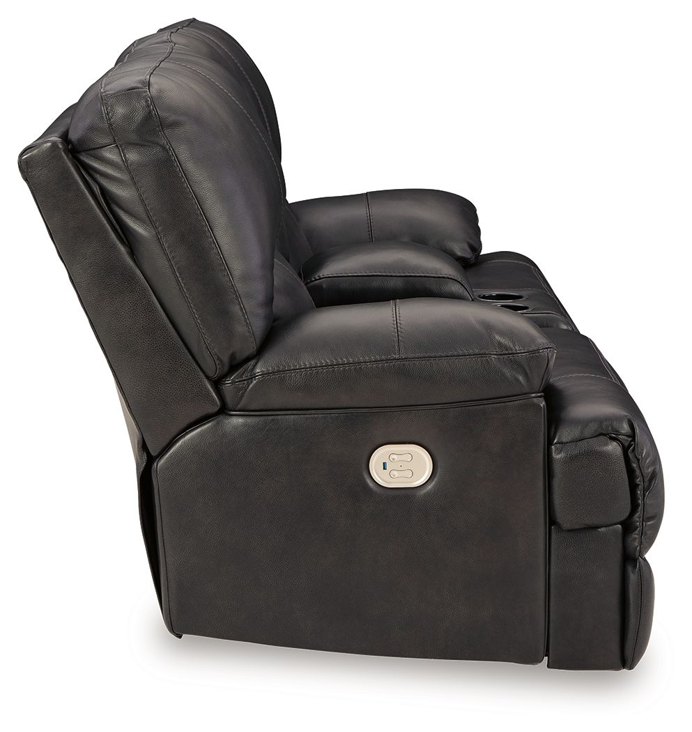 Mountainous - Eclipse - Power Reclining Loveseat With Console /Adj Headrest