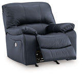 Leesworth - 3 Pc. - Power Reclining Sofa, Power Reclining Loveseat, Power Rocker Recliner - Ocean