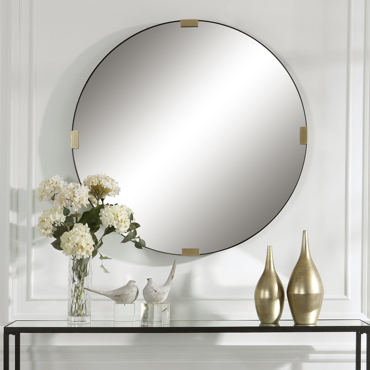 Clip - Modern Round Mirror