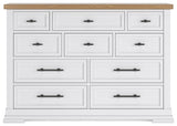 Ashbryn - Dresser - White / Natural