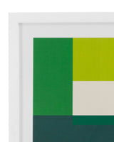 Emerald Centerpoint IV - Framed Art - Dark Green
