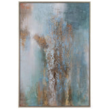 Rendezvous - Hand Painted Abstract Art - Blue