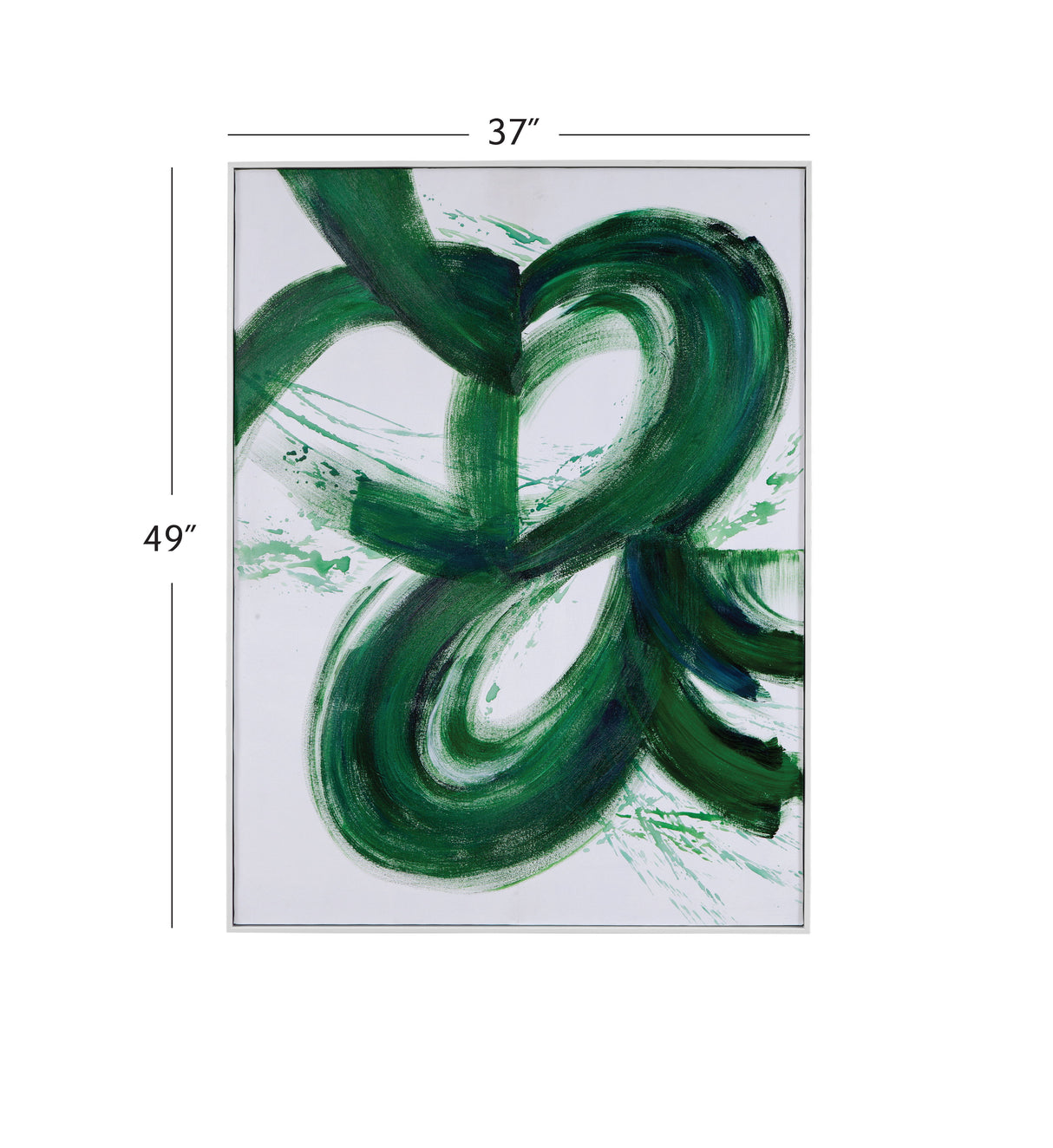 Twister Canvas Art - White