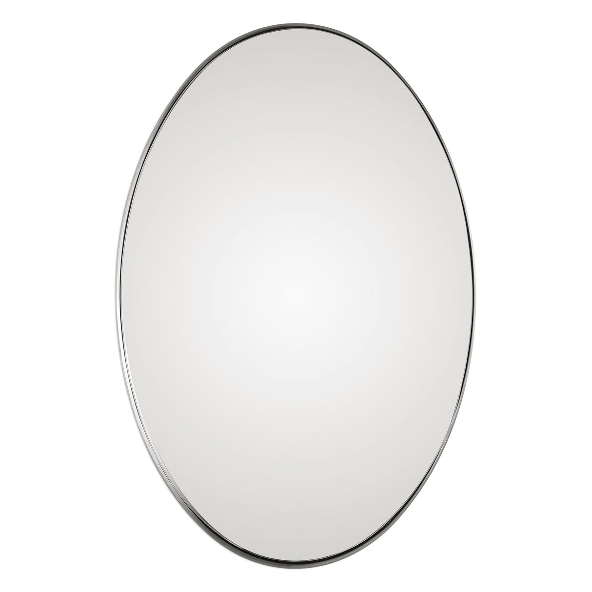Pursley - Oval Mirror - Brushed Nickel