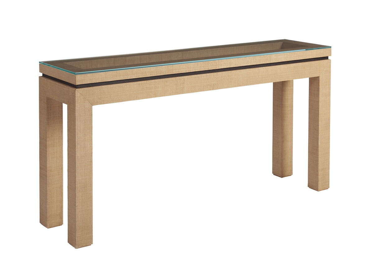 Newport - Harbor Raffia Console - Light Brown