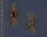 Doniel - Antique Gold Finish - Accent Mirror Set (Set of 2)