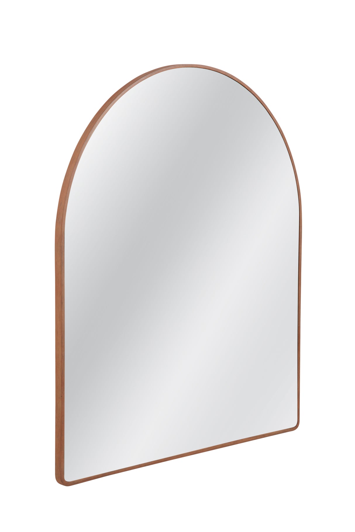 Hazel - Arched Mantel Mirror - Light Brown