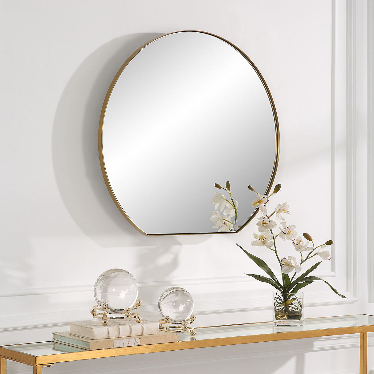 Cabell - Small Mirror - Brass