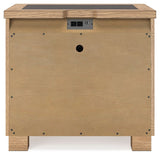 Galliden - Two Drawer Night Stand - Light Brown