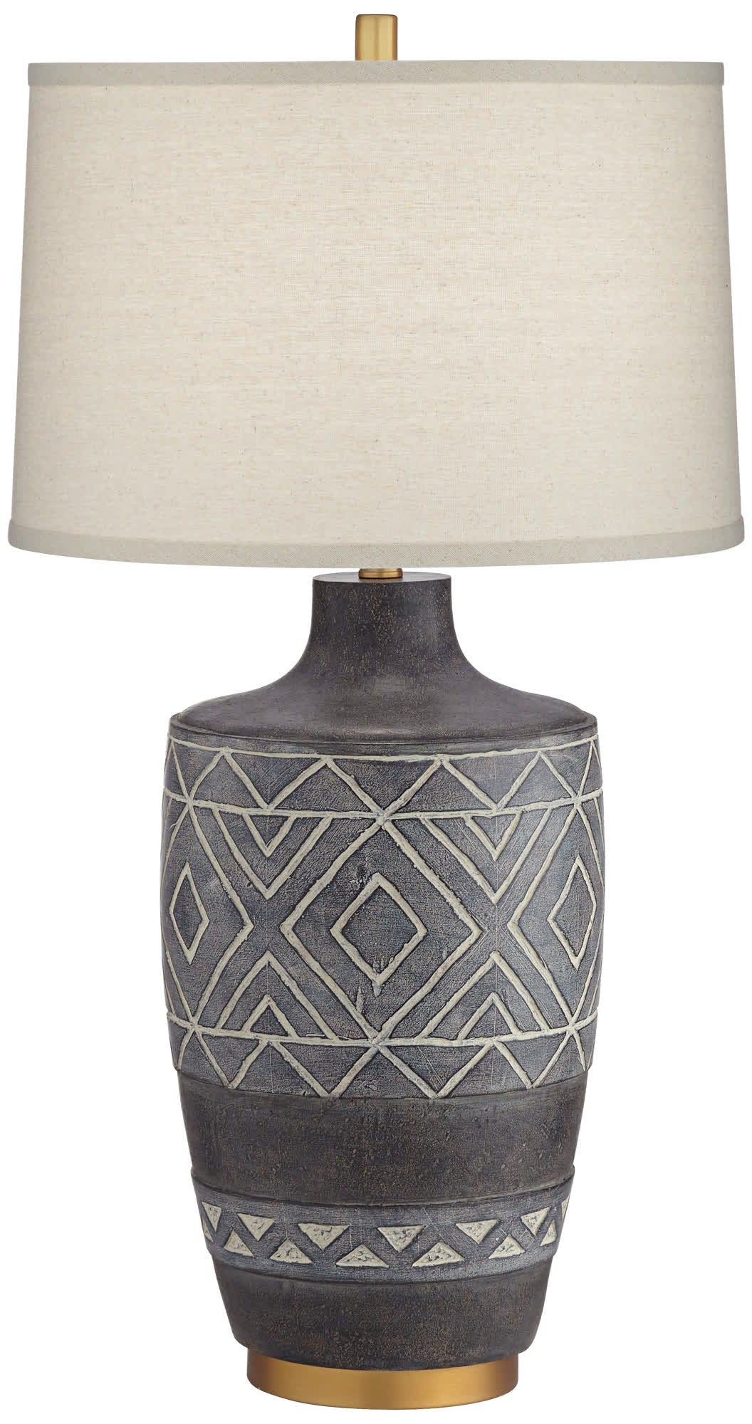 Mesa - Table Lamp - Black With Decoration