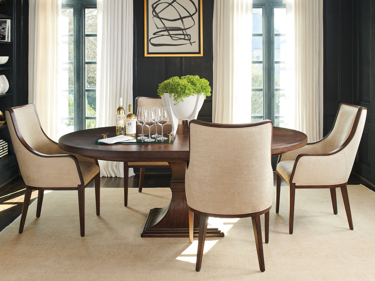 Silverado - Palo Alto Round Dining Table - Dark Brown
