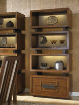 Island Fusion - Tonga Tiered Bookcase - Dark Brown