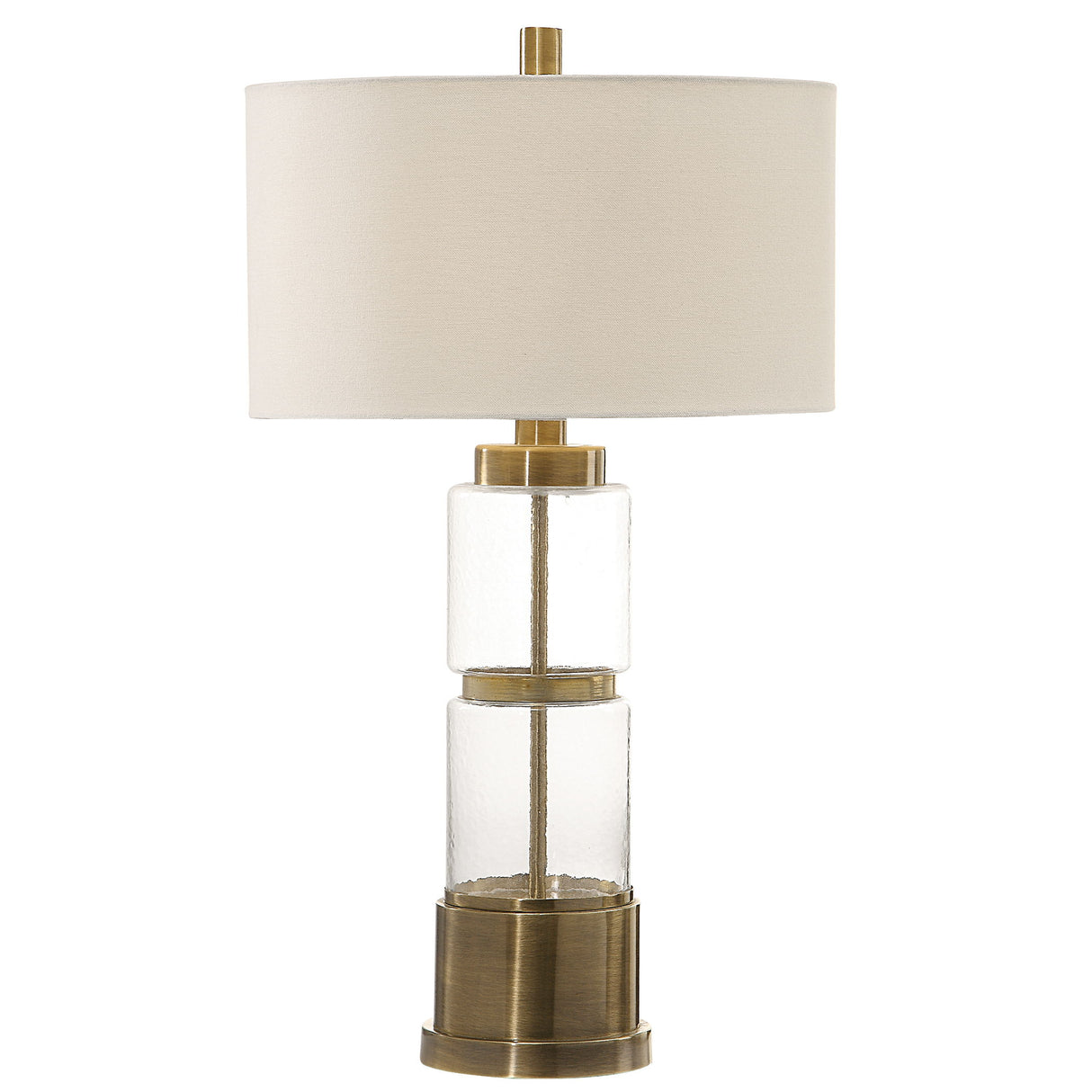 Vaiga - Glass Column Lamp - Gold