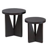 Nadette - Nesting Tables, Set Of 2 - Black