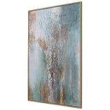 Rendezvous - Hand Painted Abstract Art - Blue