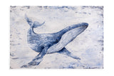 Whale Song - Canvas Art - Light Blue