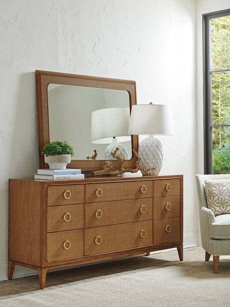 Palm Desert - Paxton Triple Dresser - Dark Brown