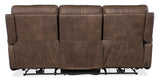 SS - Duncan Power Sofa With Power Headrest & Lumbar - Dark Brown