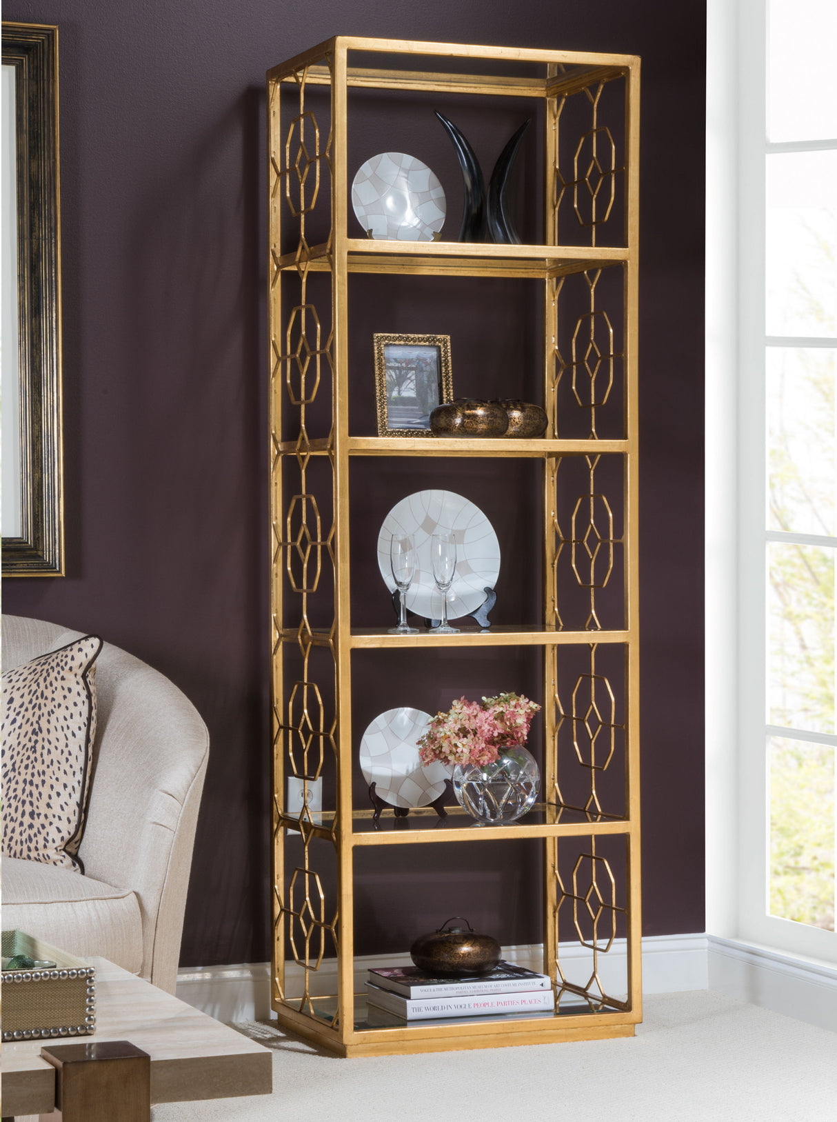 Metal Designs - Honeycomb Slim Etagere