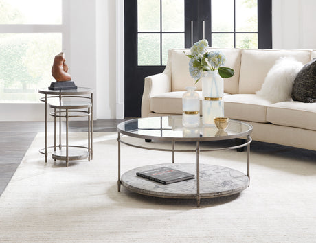 Commerce And Market - Round Cocktail Table - Metal