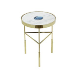 Delilah - Accent Table - Polished Gold