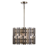 Myers - 4 Light Drum Pendant - Gray, Dark