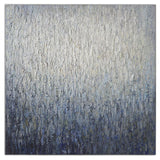 Outside The Window - Hand Painted Art - Gray, Dark