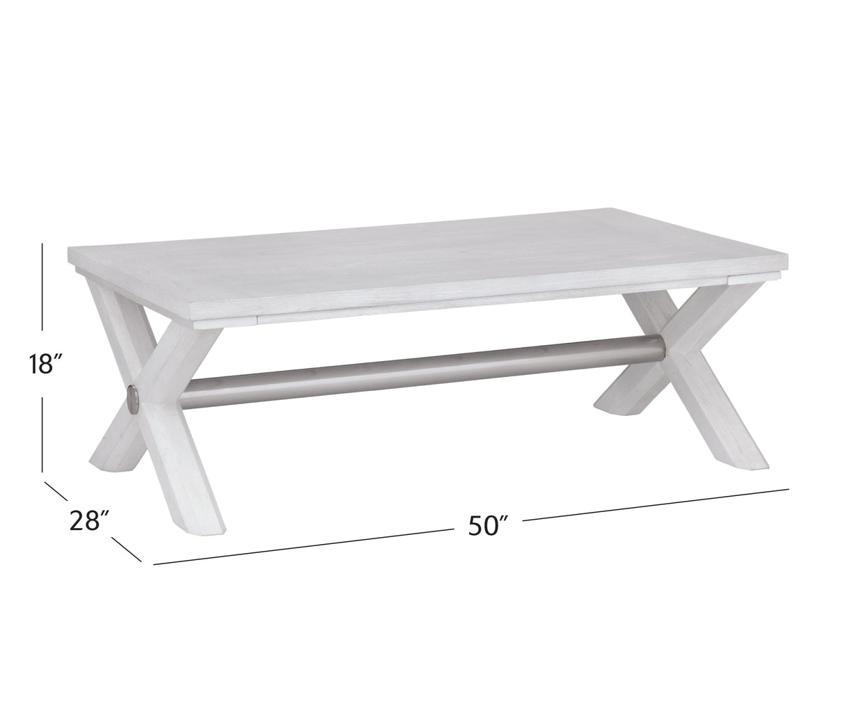 Nadine - Cocktail Table - White