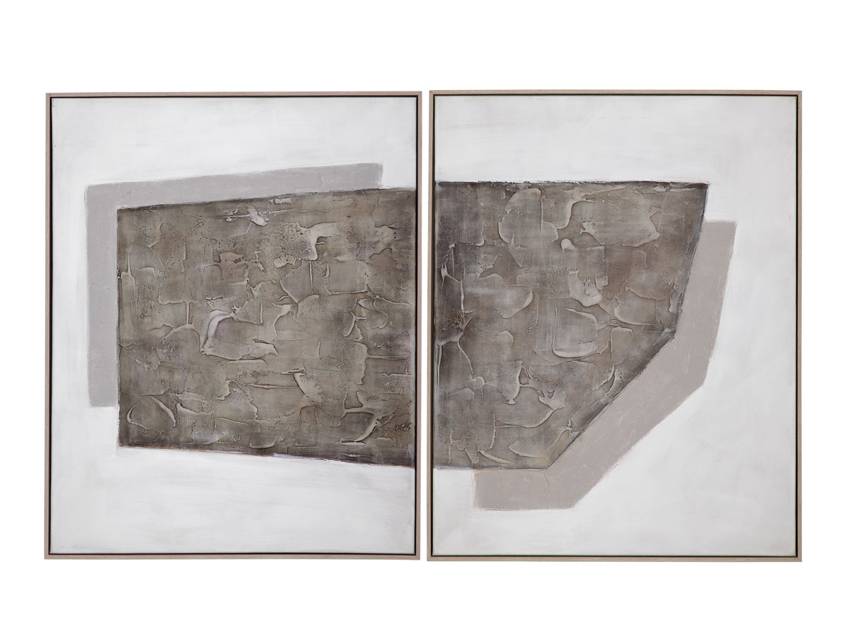 Savannah - Canvas Art (Set of 2) - Gray