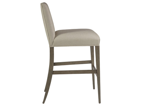 Cohesion Program - Madox Upholstered Low Back Barstool - Gray