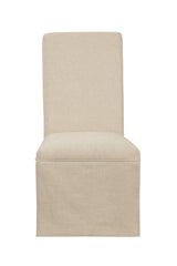Skirted Parsons - Slip Cover Parsons Chair - Gray