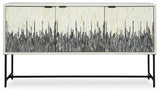 Freyton - Accent Cabinet - White / Gray
